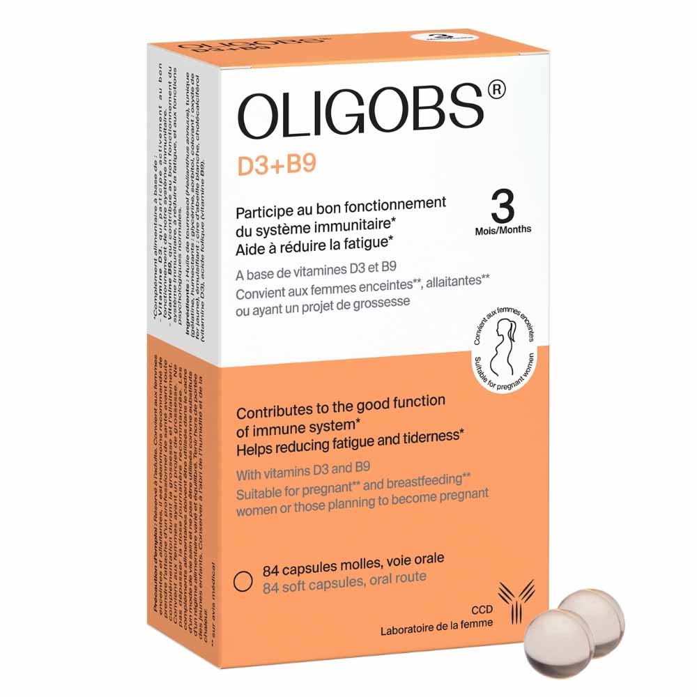 Ccd Oligobs Vitaminas D3+B9 inmunidad y fatiga 84 cápsulas