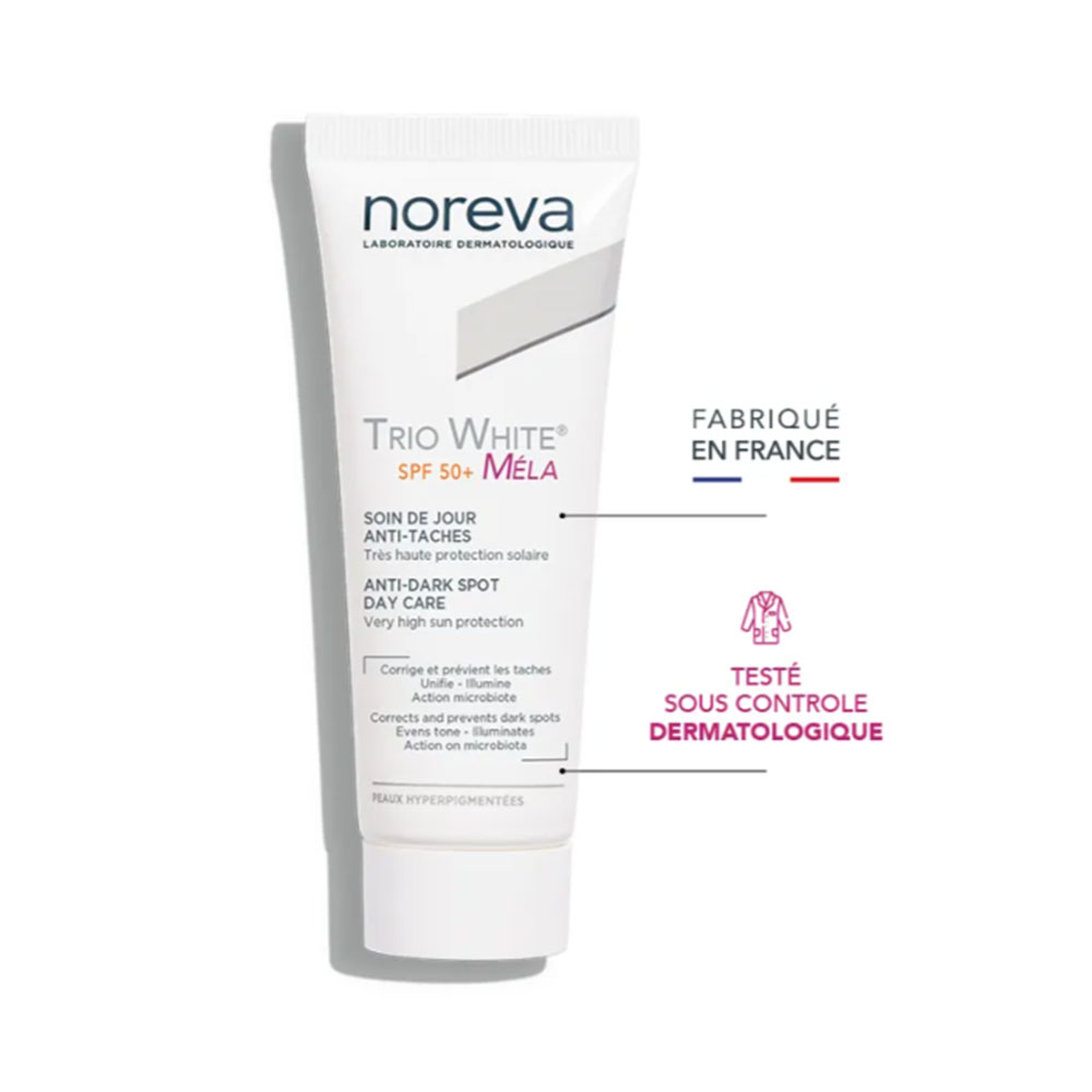 Noreva Trio White Méla Cuidado de día SPF 50+ antimanchas 40 ml