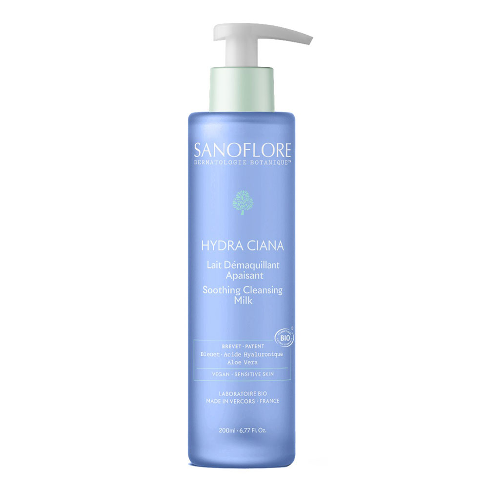 Sanoflore Hydra Ciana Leche desmaquillante apaciguante bio 200 ml