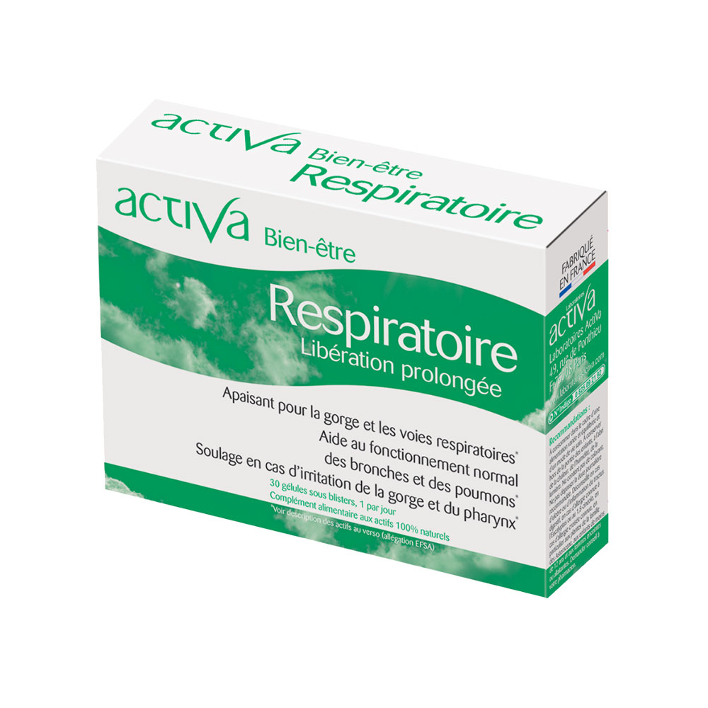 Activa Bienestar Respiratorio liberación prolongada 30 cápsulas