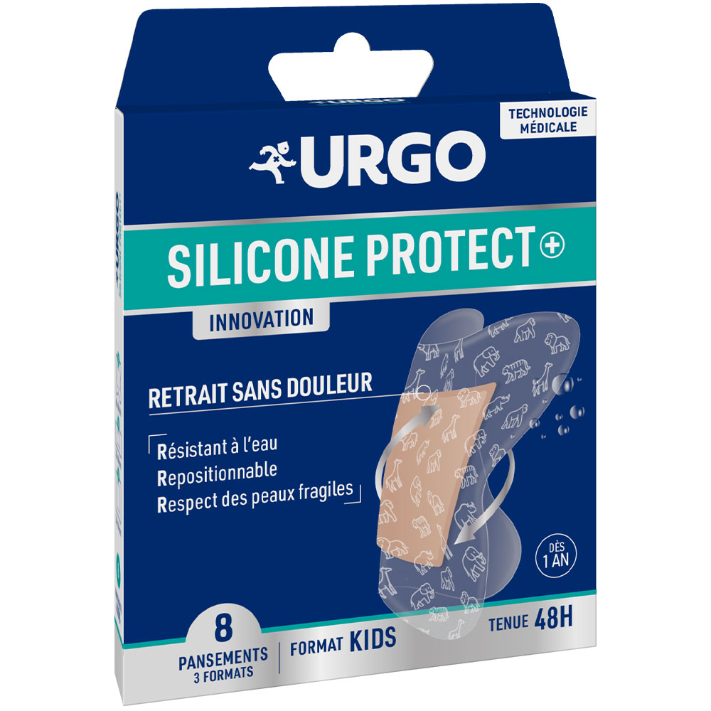 Urgo Silicone Protect+ Tiras para niños 8 unidades