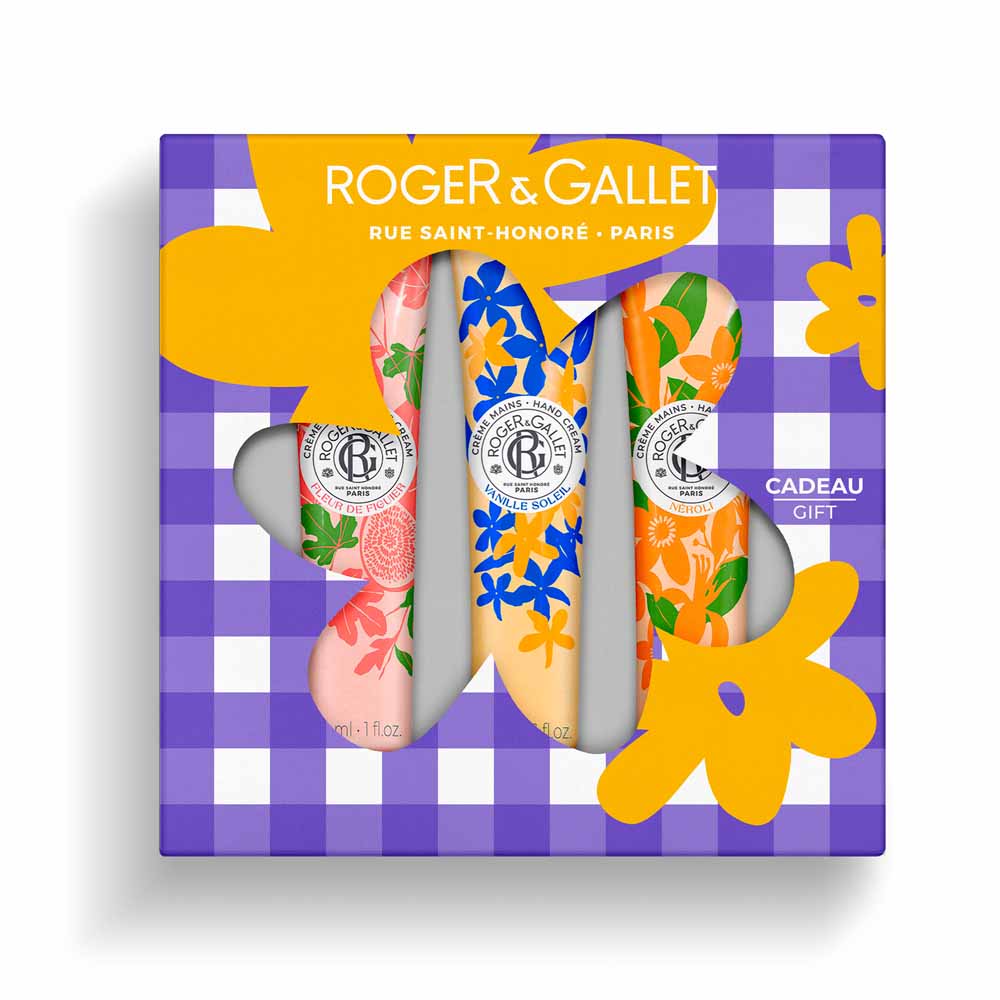 Roger & Gallet Pack trio cremas de manos higo, vainilla y neroli 30ml