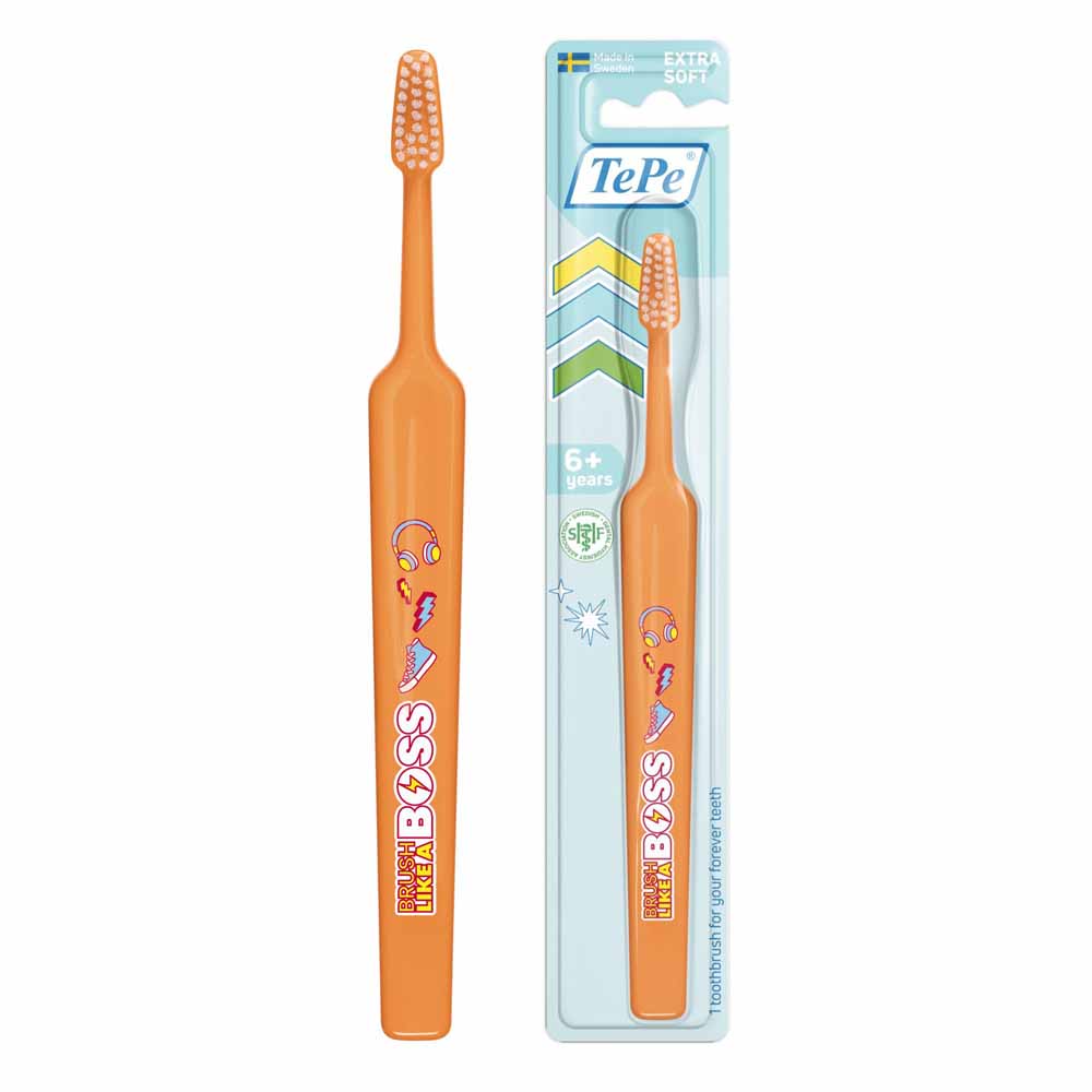 TePe Cepillo de dientes extra suave para niños a partir de 3 años