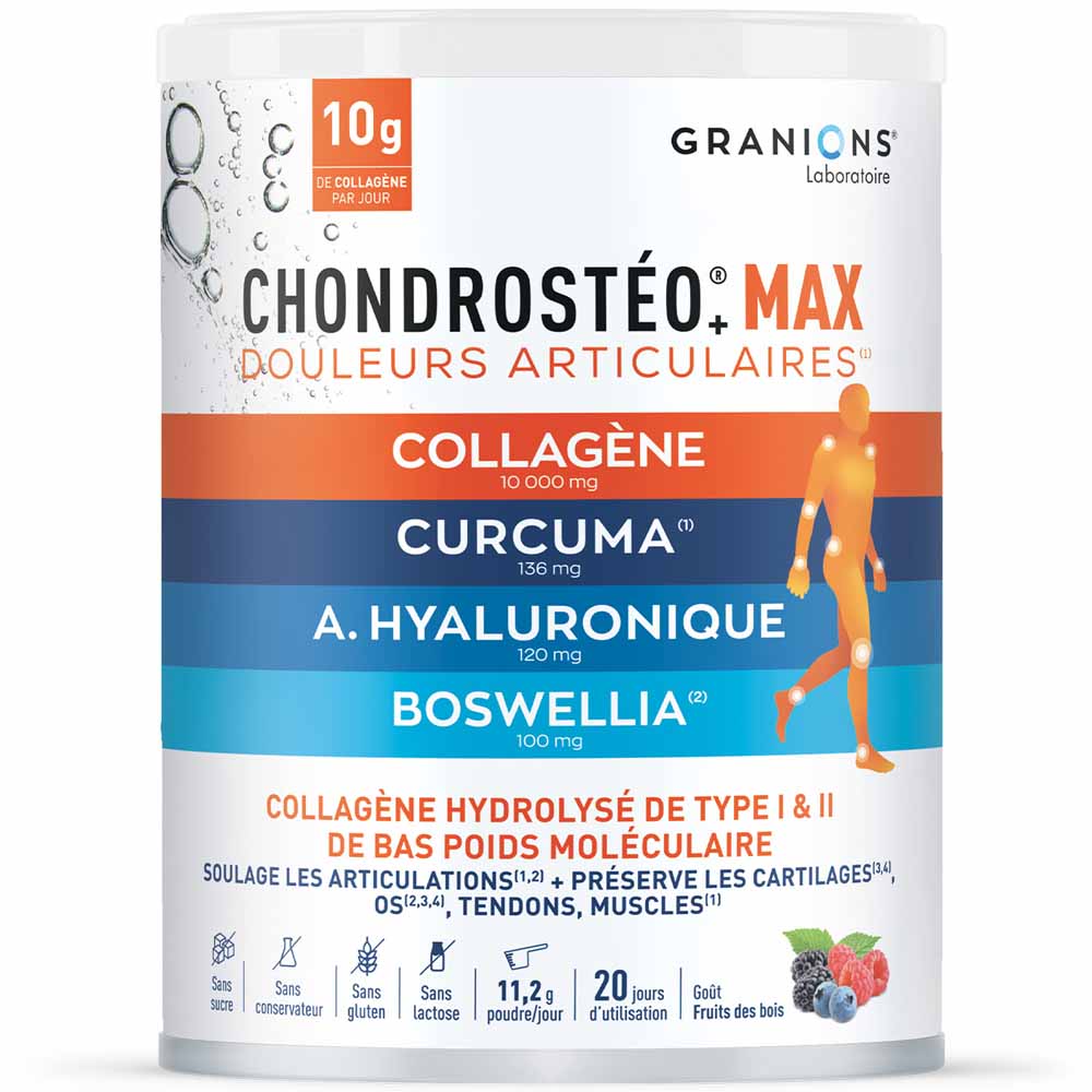 Granions Chondrostéo Max sabor frutos del bosque 226 g