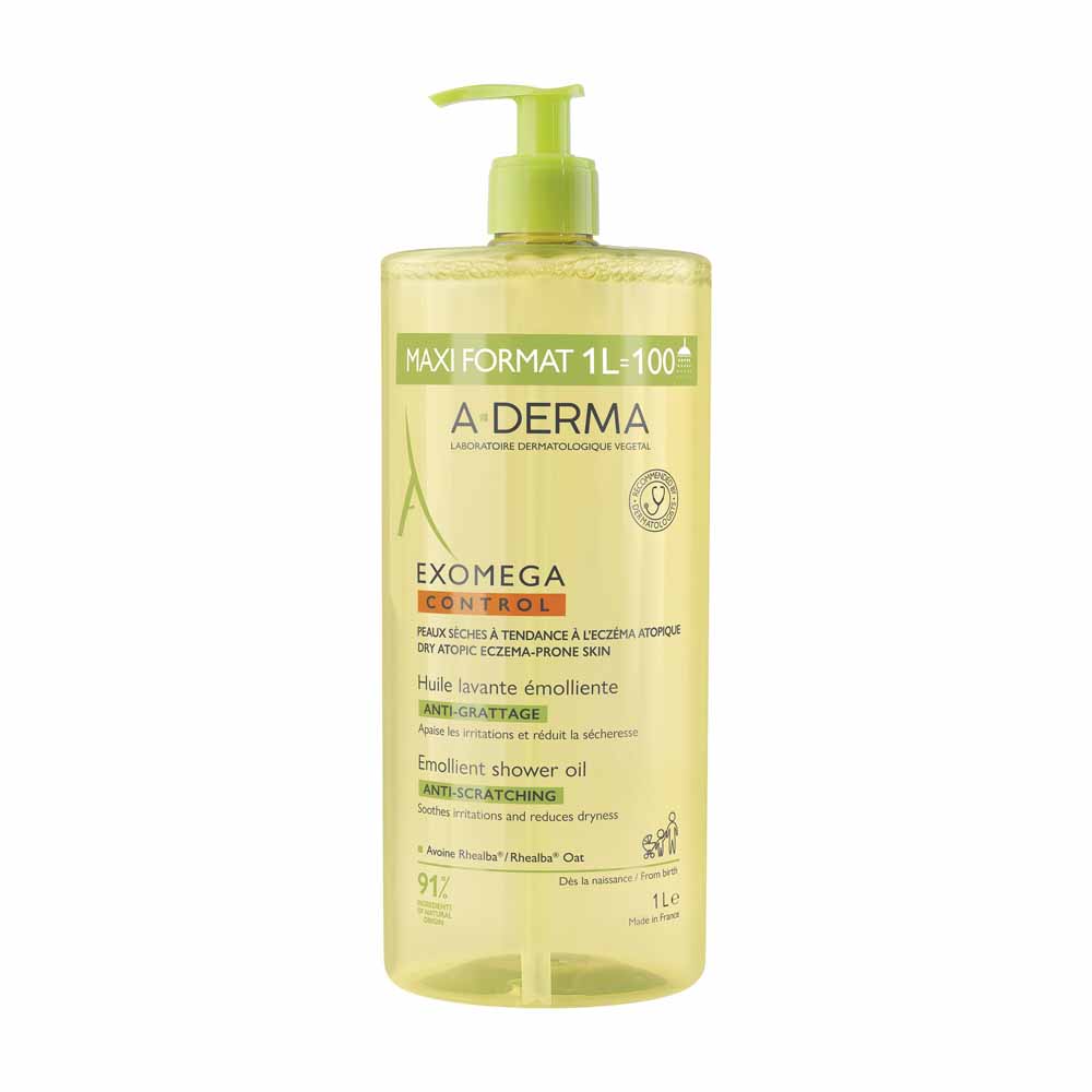 A-Derma Exomega Control Gel de ducha emoliente antipicor 1 l