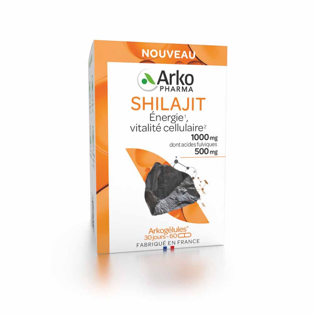 Arkopharma Arkocápsulas Shilajit vitalidad celular 60 cápsulas