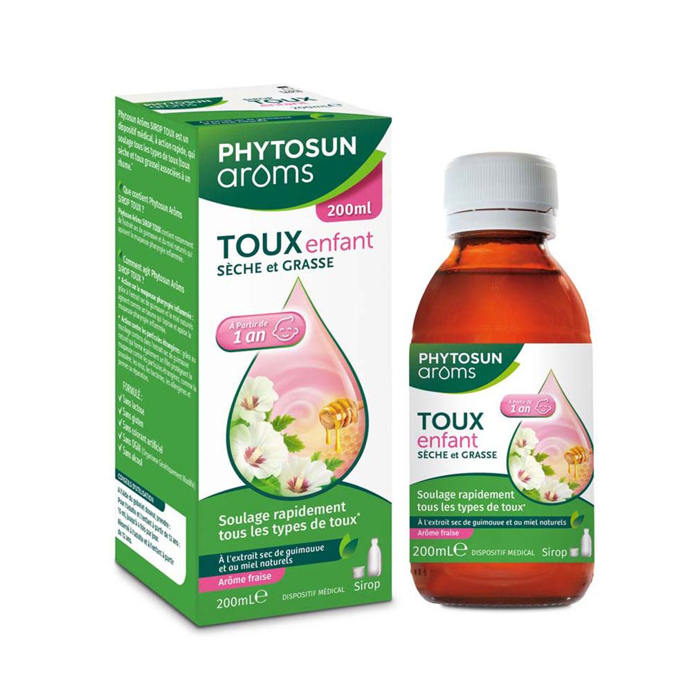 Phytosun Aroms Jarabe para tos seca y grasa para niños 200 ml