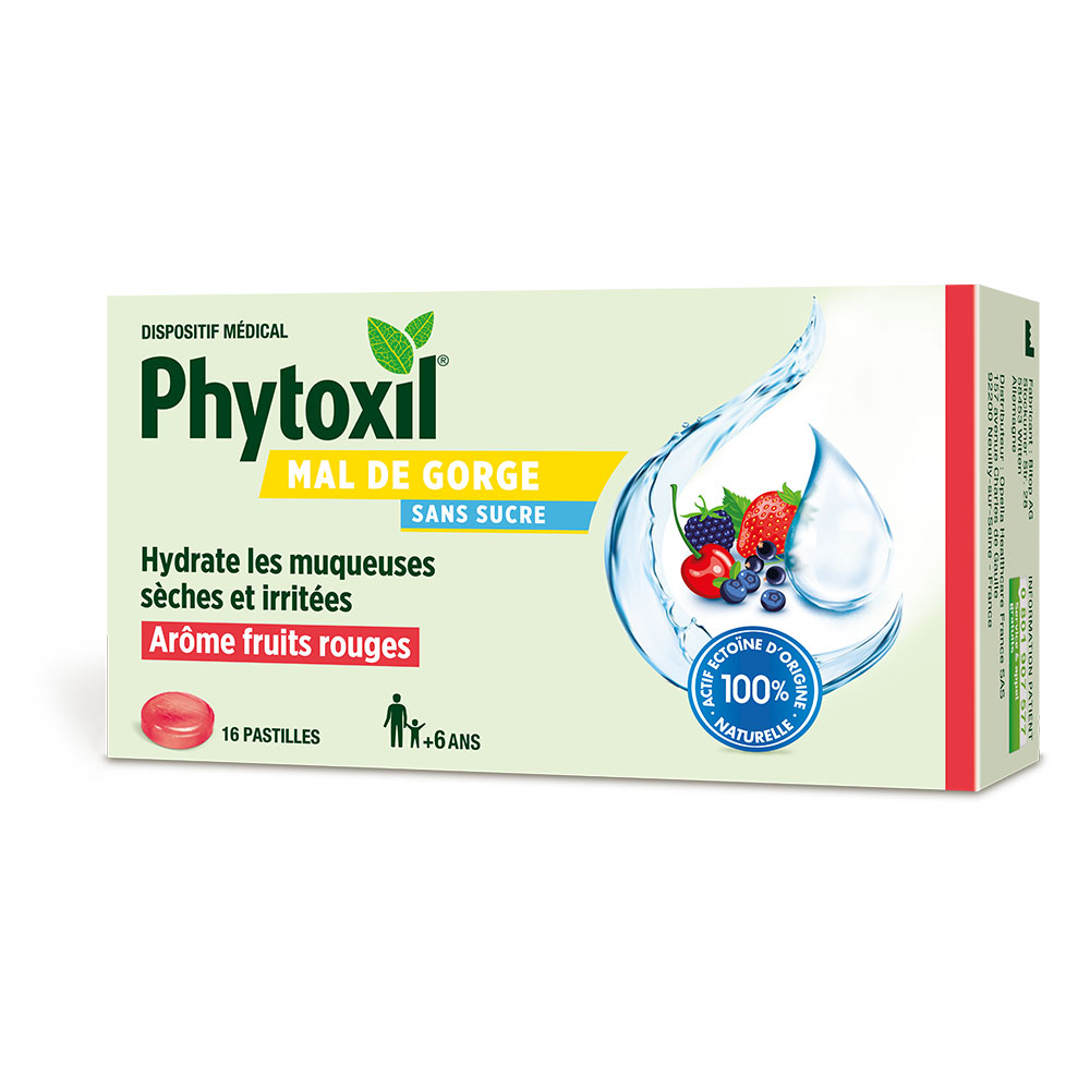 Phytoxil Garganta irritada sin azúcar A partir de 6 años 16 comprimidos