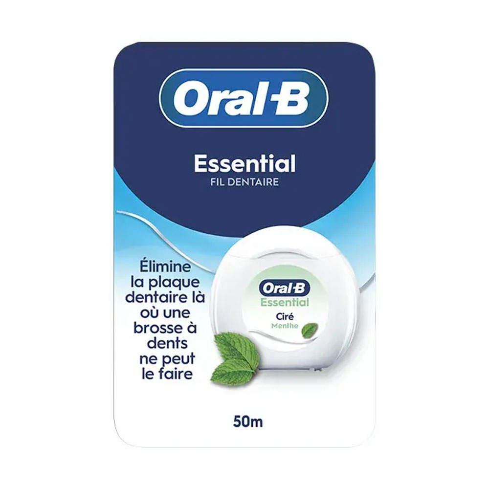 Oral-B Essential Floss Seda Dental Encerada Mentolada 50m