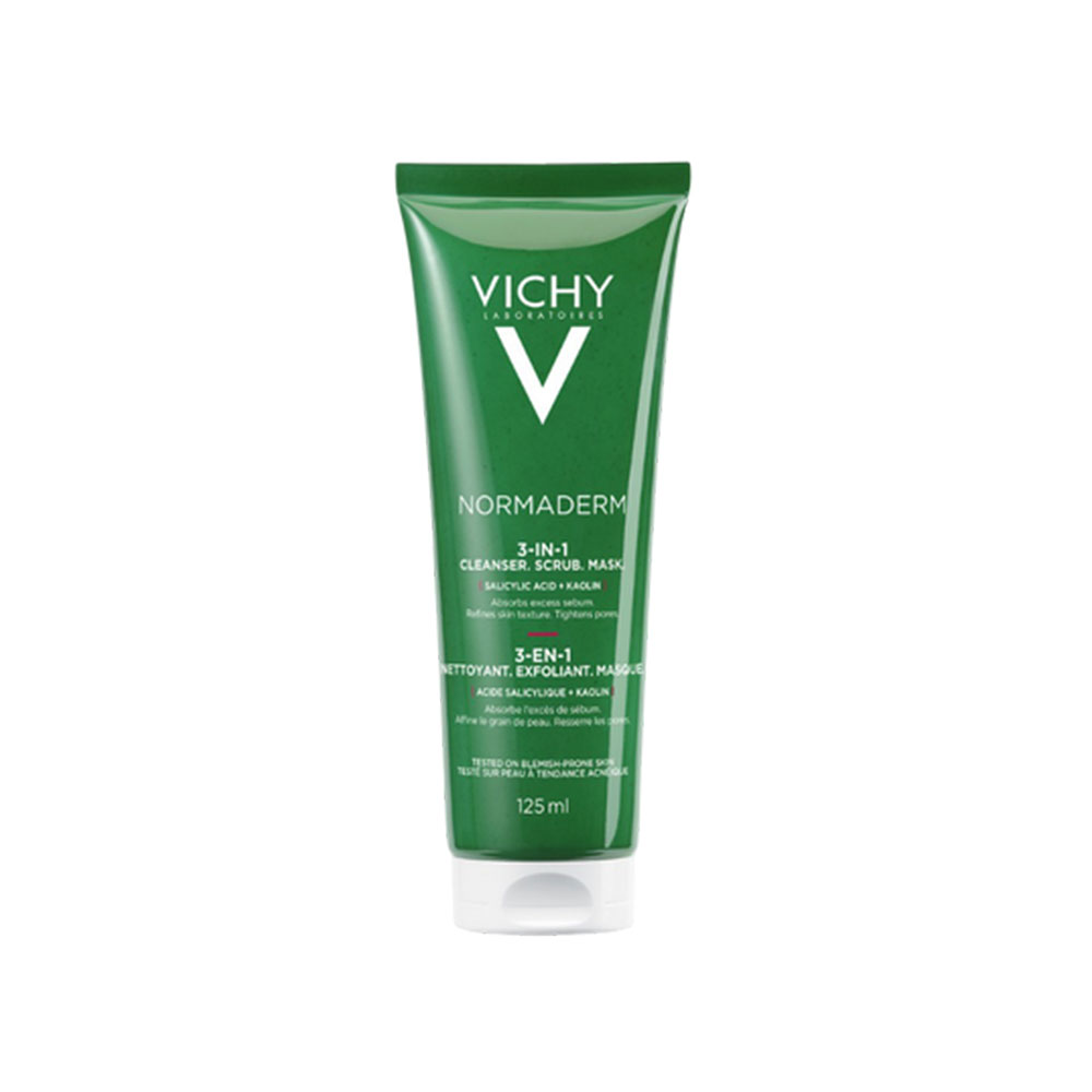 Vichy Normaderm Limpieza exfoliante mascarilla 3 en 1 125 ml