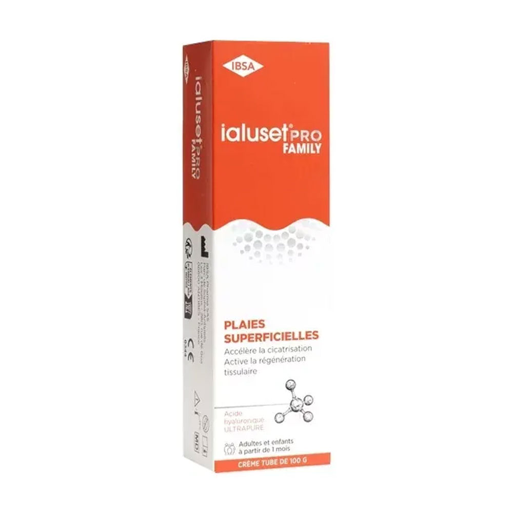IBSA Ialuset Pro Family Crema cicatrizante heridas superficiales adultos y niños 100 g