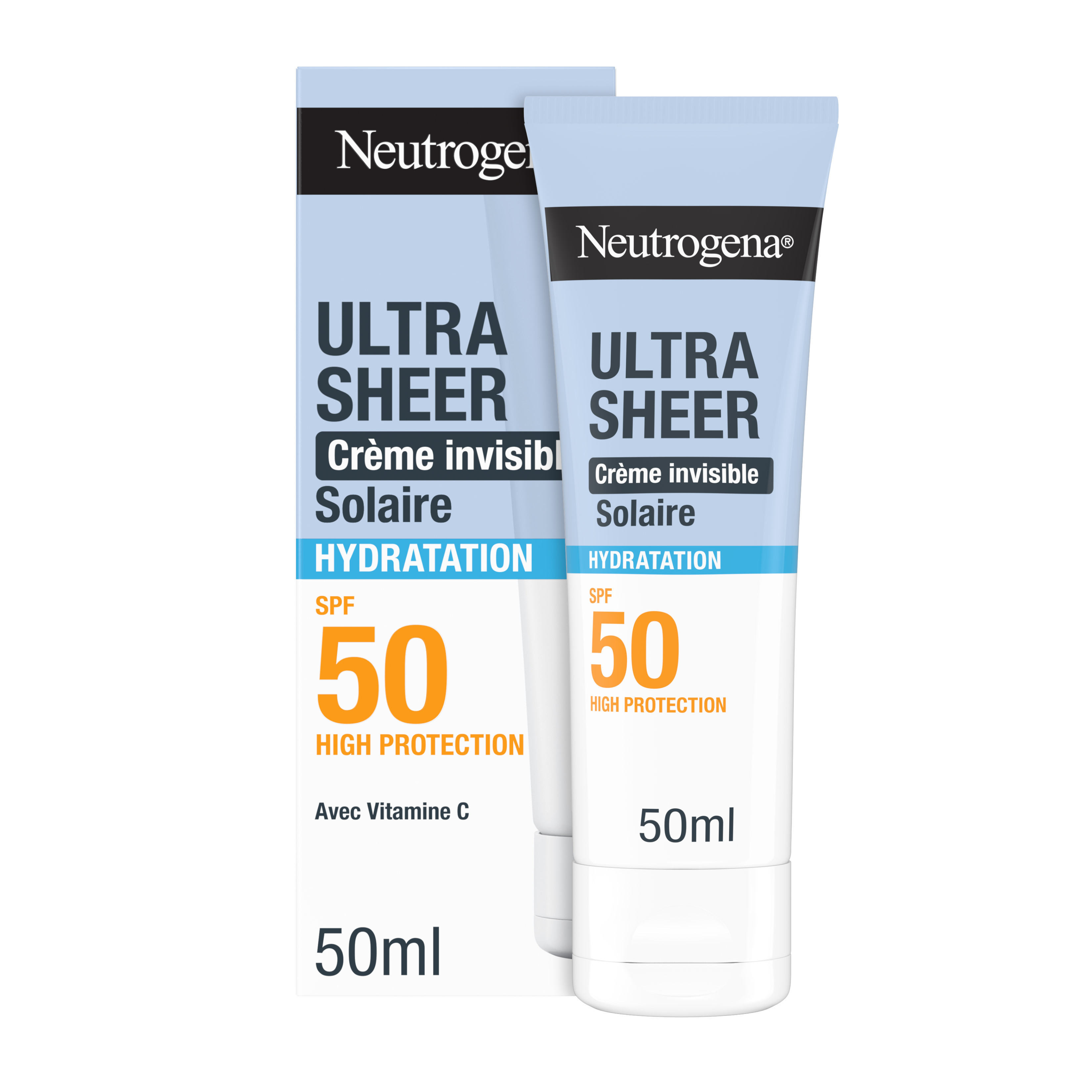 Neutrogena Ultra Sheer Crema solar facial invisible hidratante SPF50 50 ml