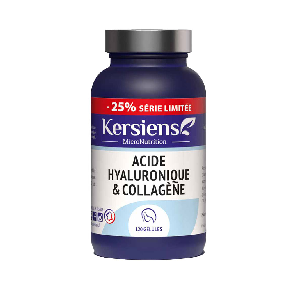 Kersiens Ácido Hialurónico y Colágeno 120 cápsulas