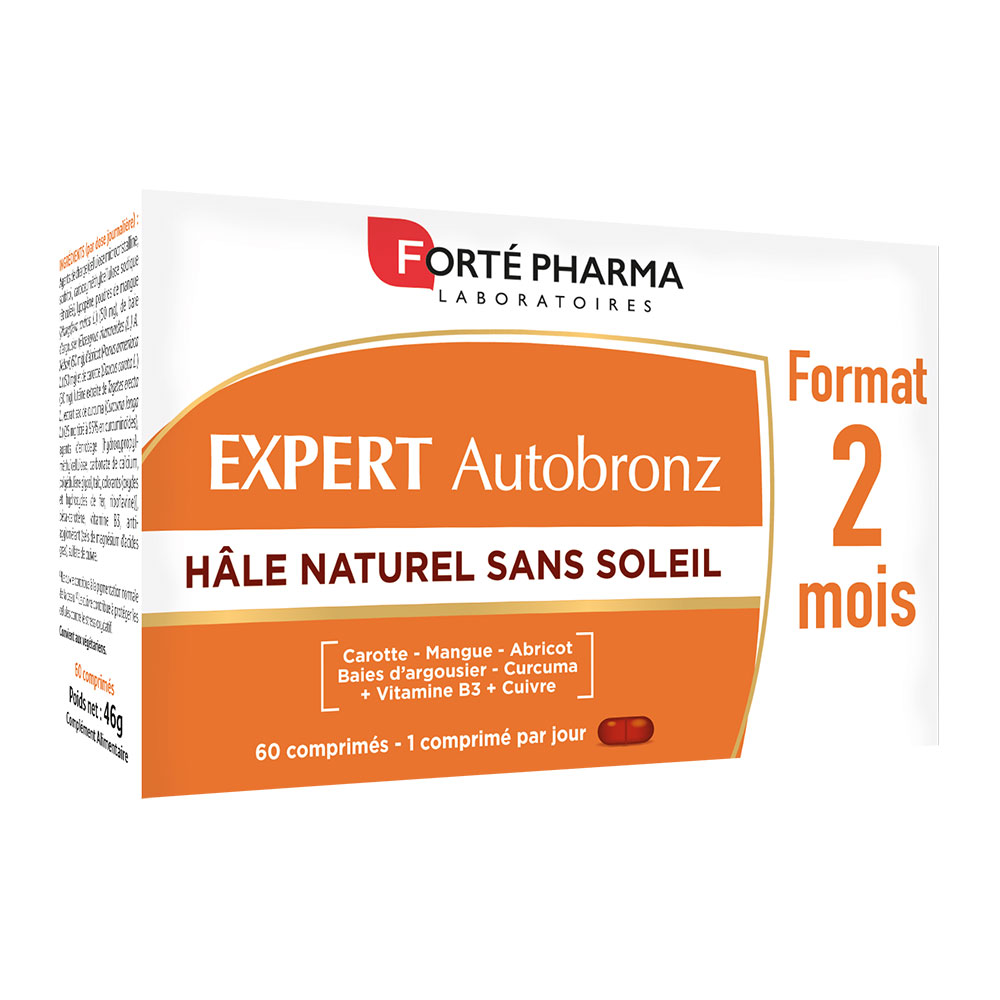 Forté Pharma Expert AutoBronz Bronceado natural sin sol 60 comprimidos