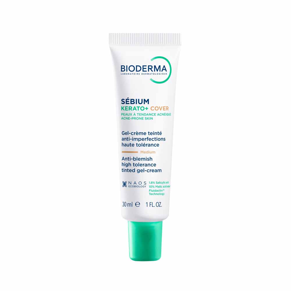 Bioderma Sébium Kerato + Cover gel crema teintée tono medio antimperfecciones 30 ml
