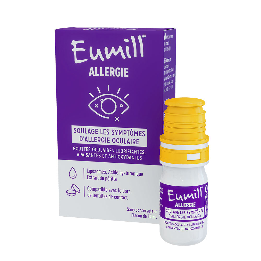 Eumill Gotas oculares lubricantes alivia los síntomas de alergia