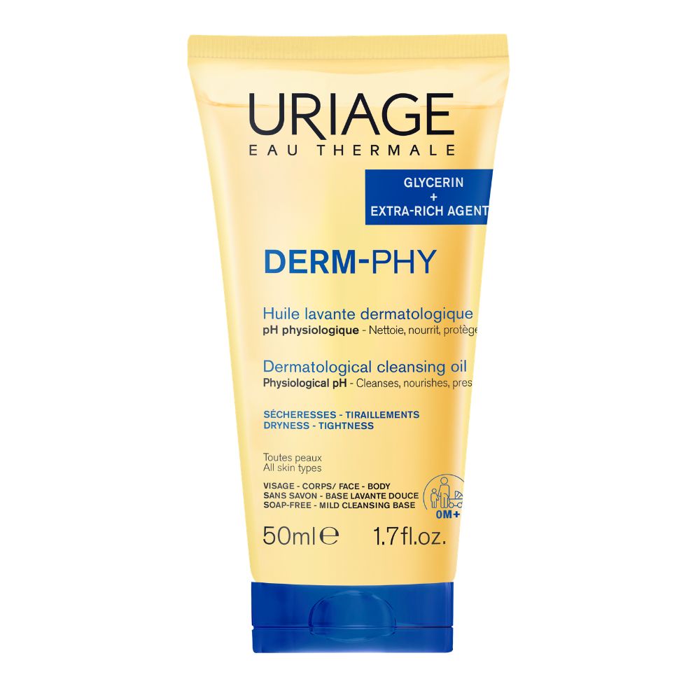 Uriage Derm-Phy Aceite limpiador dermatológico rostro y cuerpo 50 ml