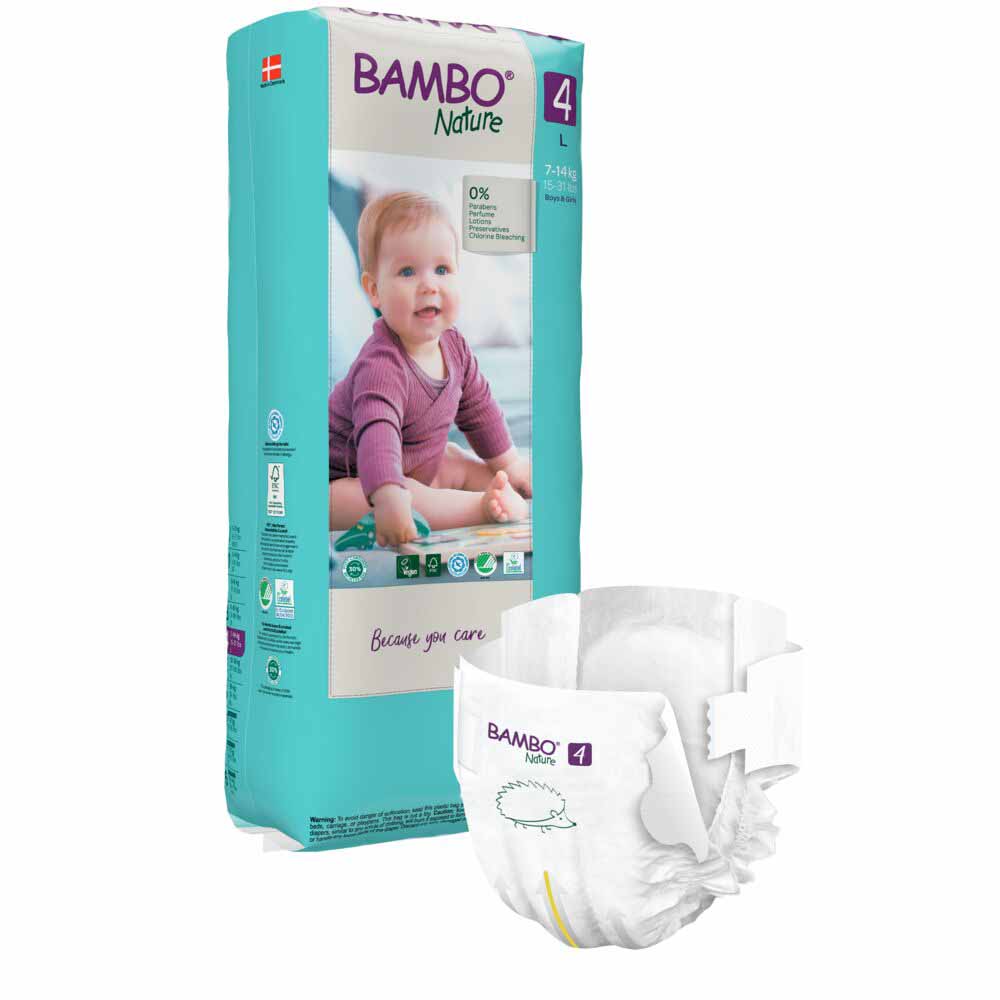 Bambo Nature Pañales L Talla 4 7 a 14 kg x48