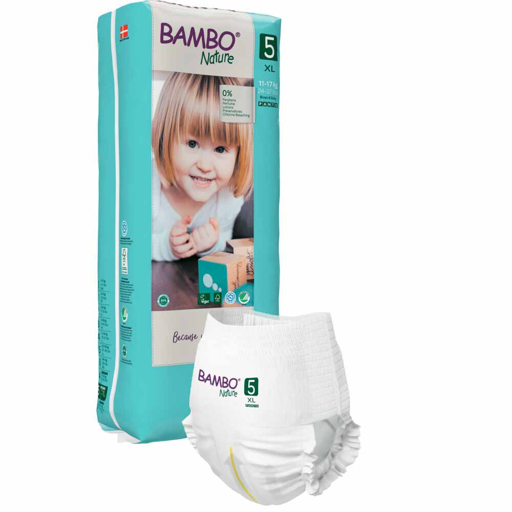 Bambo Nature Pañales Talla 5 de 12 a 18 kg x38