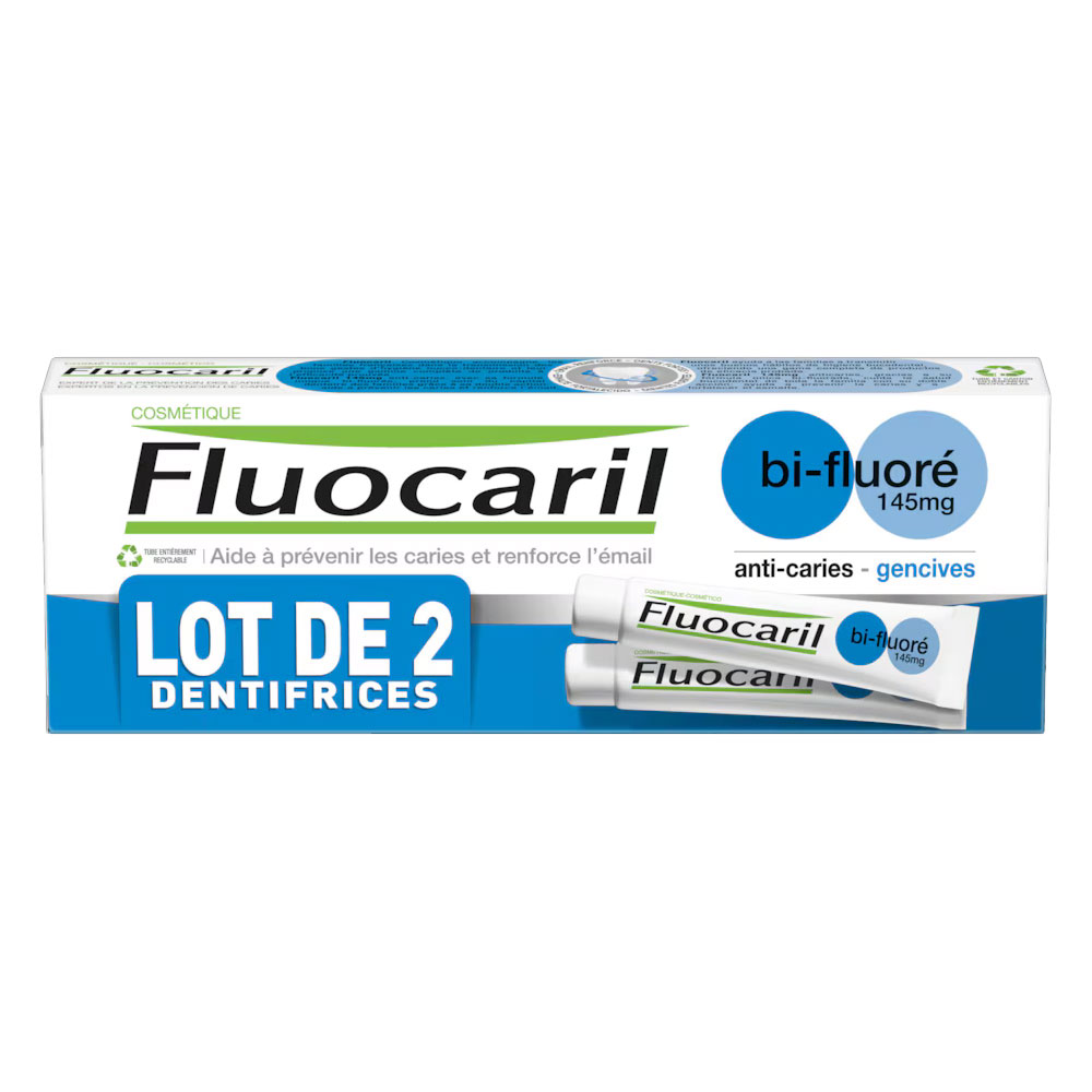 Fluocaril Dentífrica de menta Bi-fluoré 2x75ml