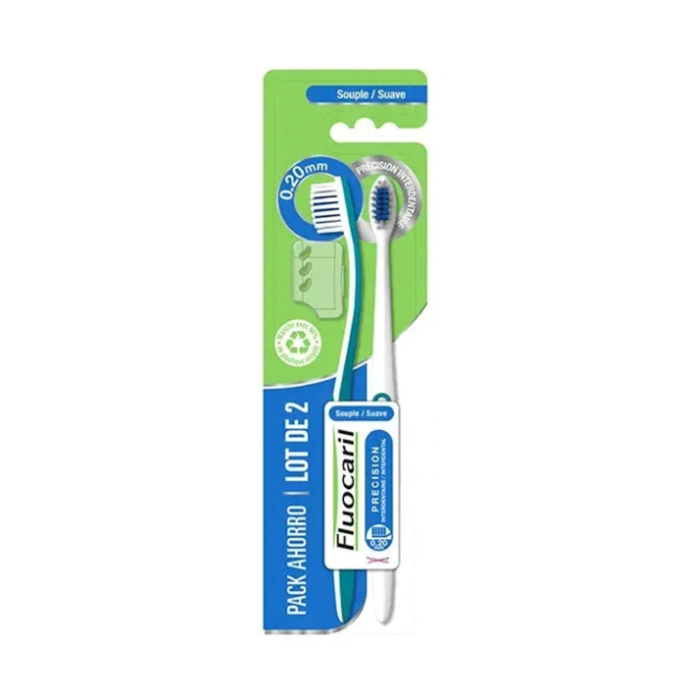 Fluocaril Cepillo de dientes suave 0,20mm Precisión interdental x2