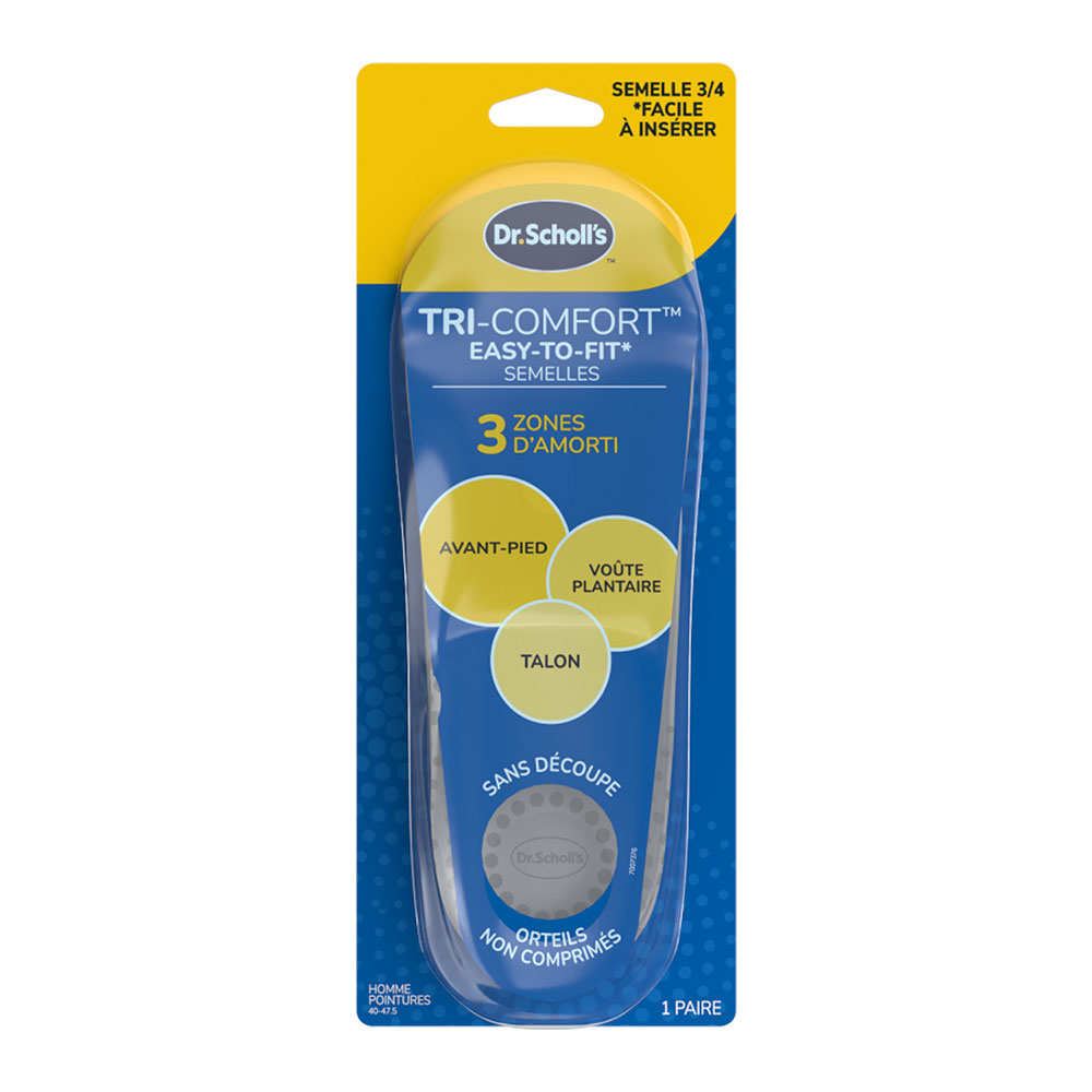 Scholl Plantillas Tri-Confort Taille 40 à 47.5