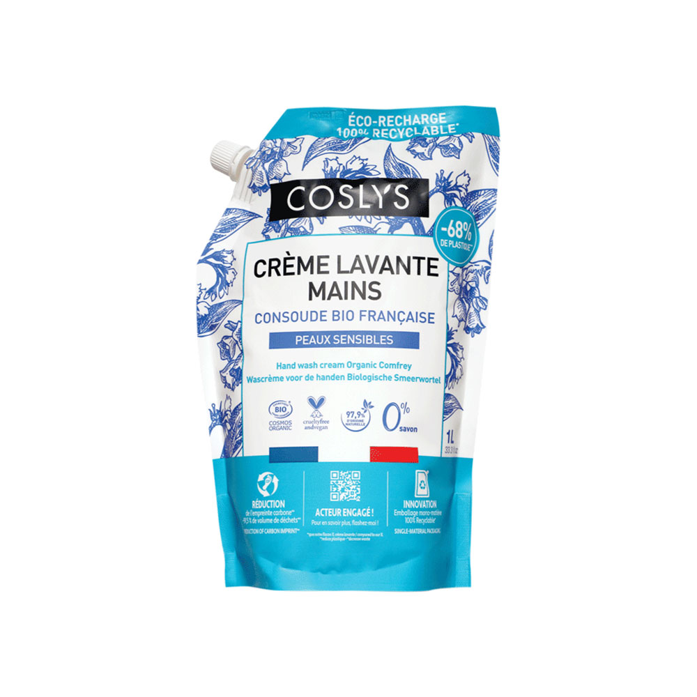 Coslys Recarga ecológica crema lavante manos consuelda 1 l