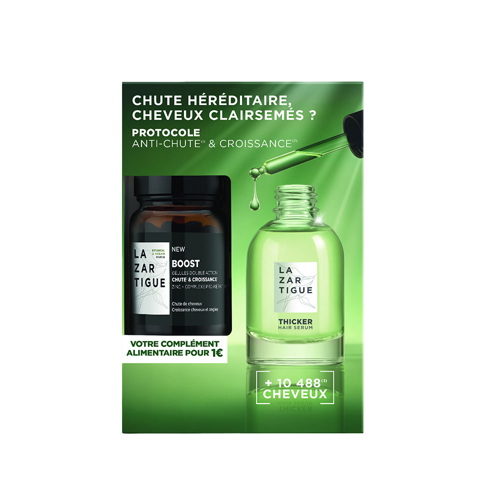 Lazartigue Thicker Pack sérum + boost 51 ml