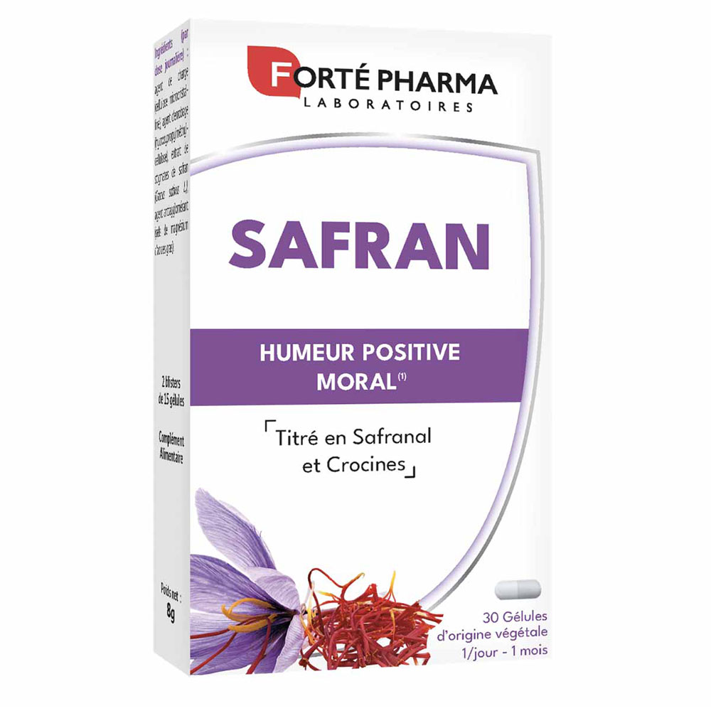 Forté Pharma Azafrán titrado en safranal y crocinas 30 cápsulas vegetales