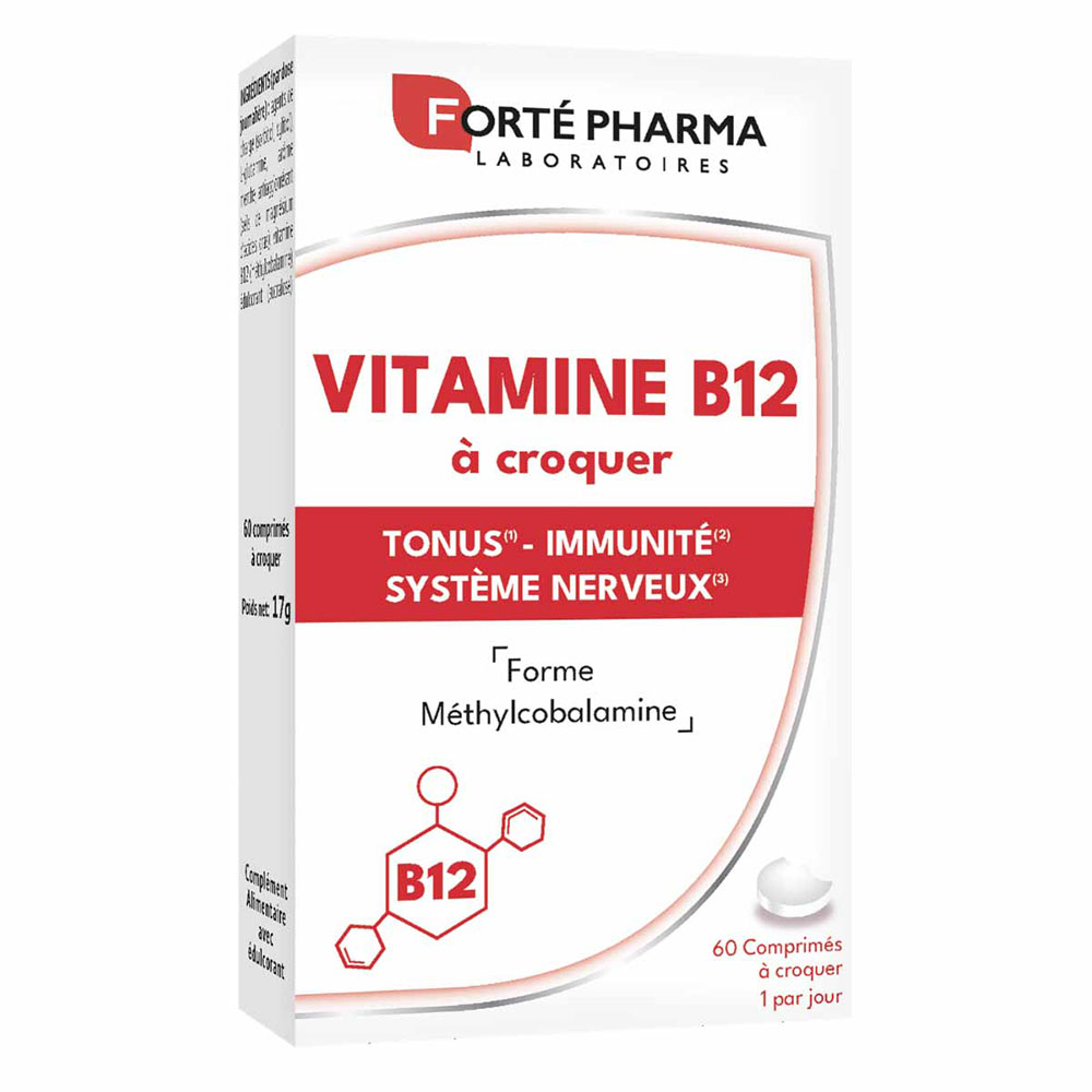 Forté Pharma Vitamina B12 1000 µg sabor menta 60 comprimidos masticables