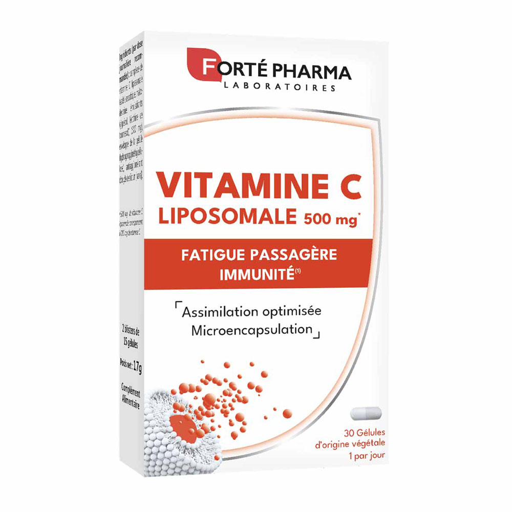 Forté Pharma Vitamina C liposomal 500 mg vitalidad y fatiga 30 cápsulas vegetales