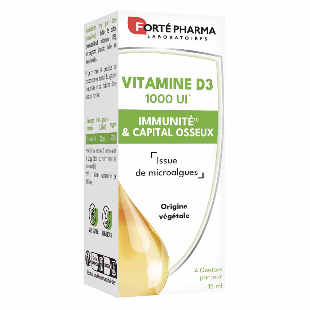 Forté Pharma Vitamina D3 con cuentagotas 15 ml