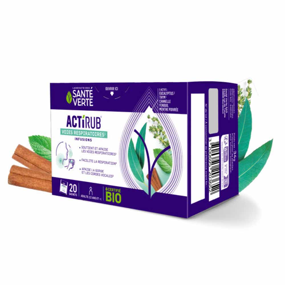 Sante Verte ActiRub Infusión Respi bio 20 sobres