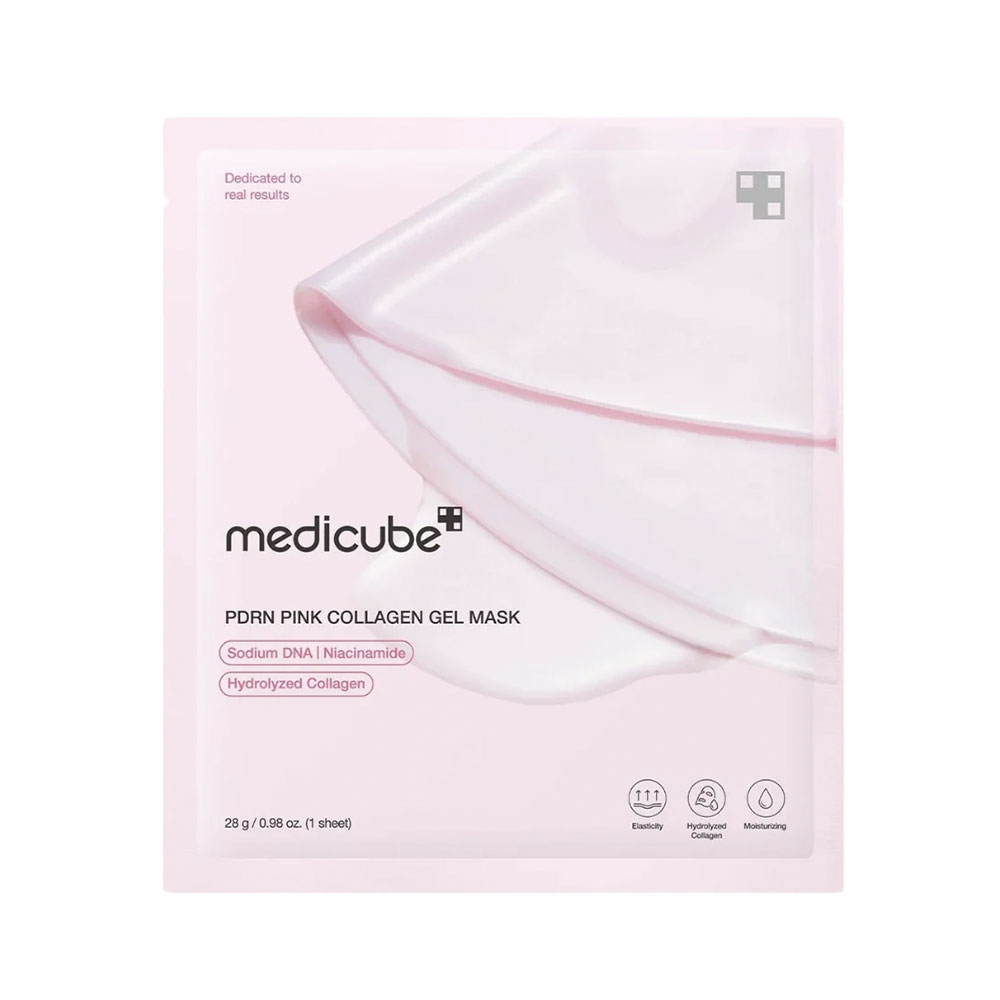 Medicube Mascarilla de tejido gelificado PDRN Pink Collagen hidratación intensa 1 unidad