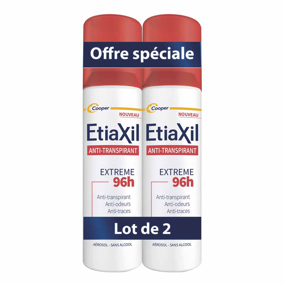 Etiaxil Desodorante en aerosol extrema protección 96h 2 x 150 ml