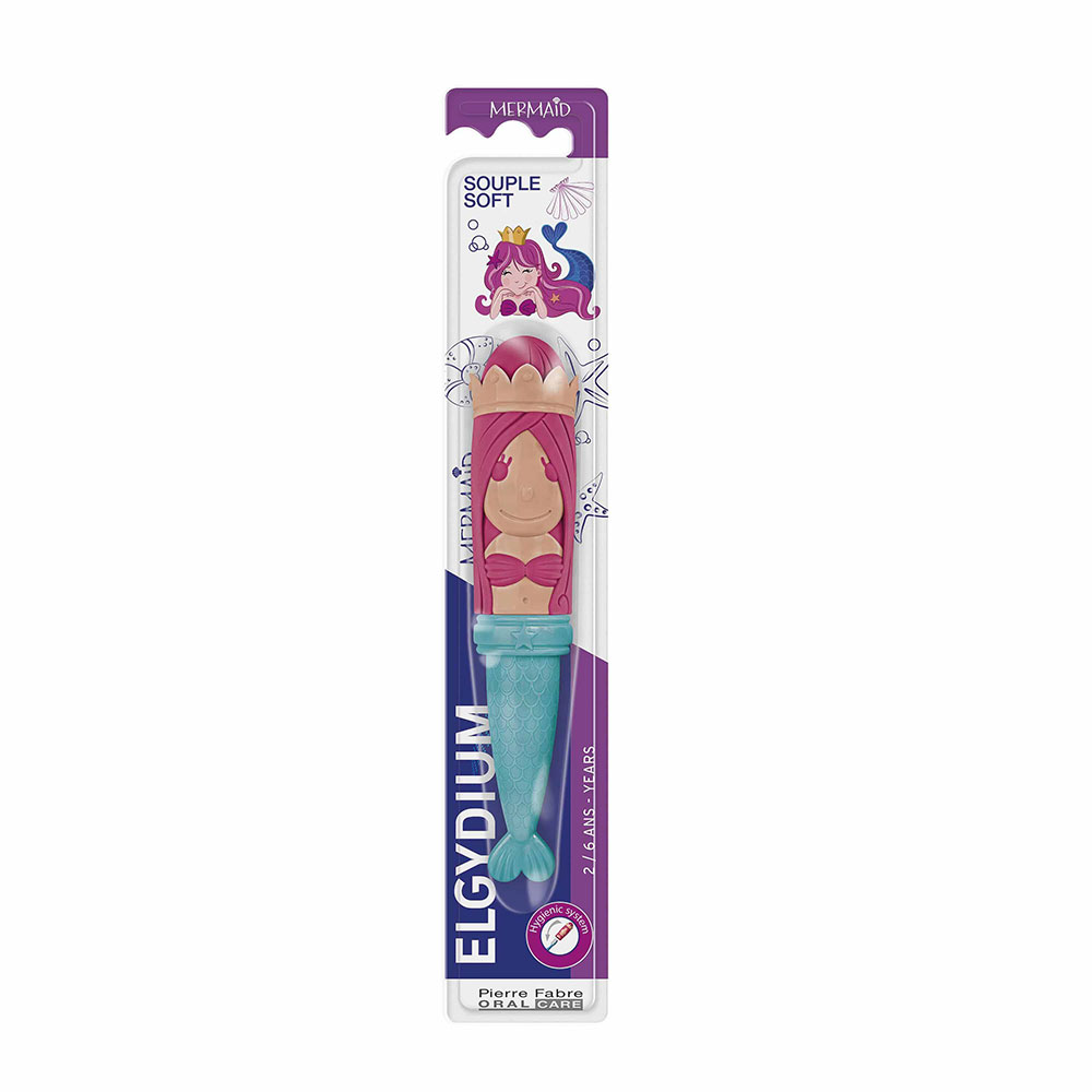 Elgydium Kids Mermaid 2/6 ans Brosse à dents Enfant