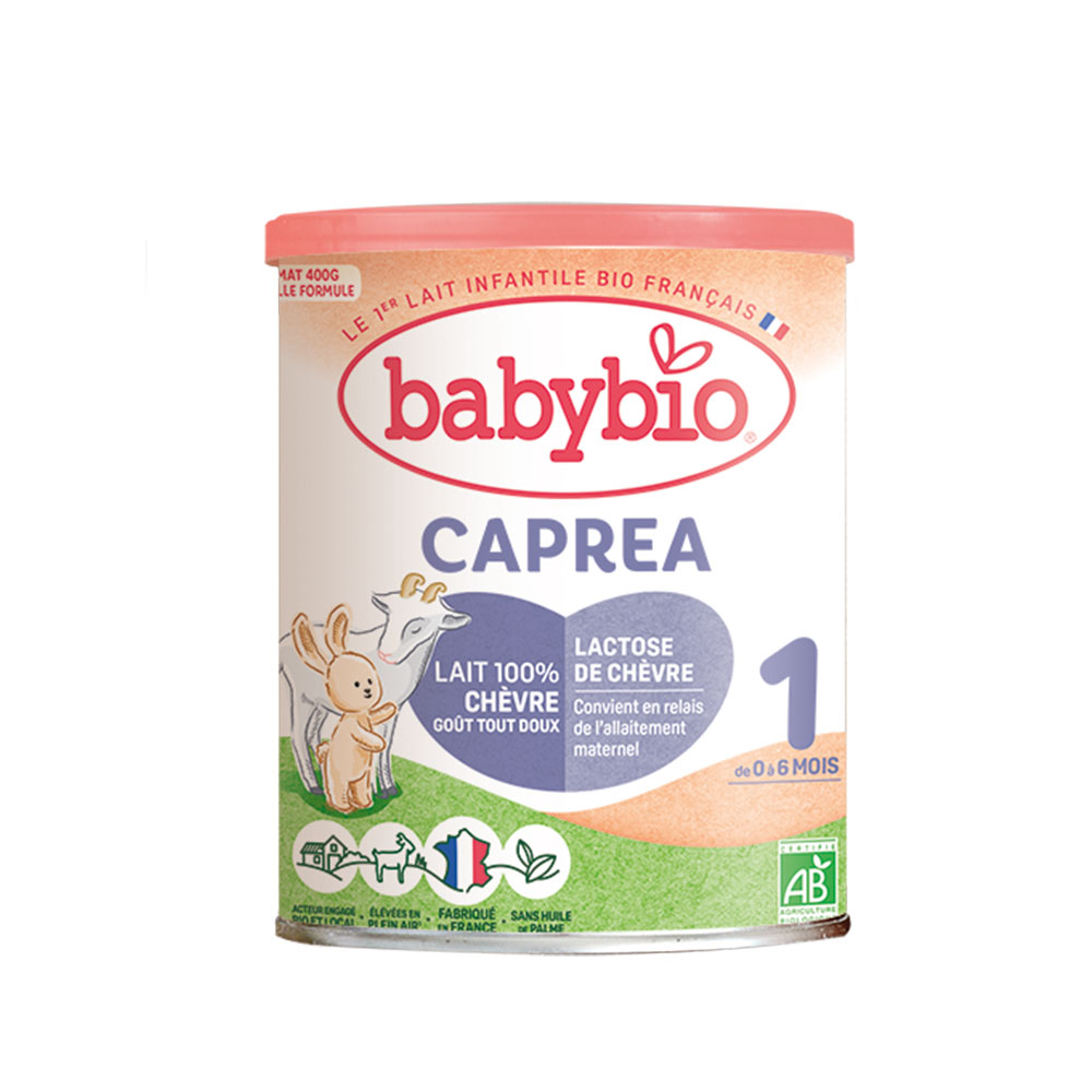 Babybio Leches Infantiles Caprea 2 en polvo leche de cabra bio de 6 a 12 meses 400 g