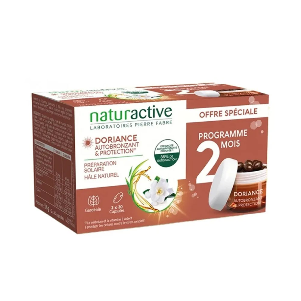Naturactive Doriance Autobronceador y protección 2 x 30 cápsulas