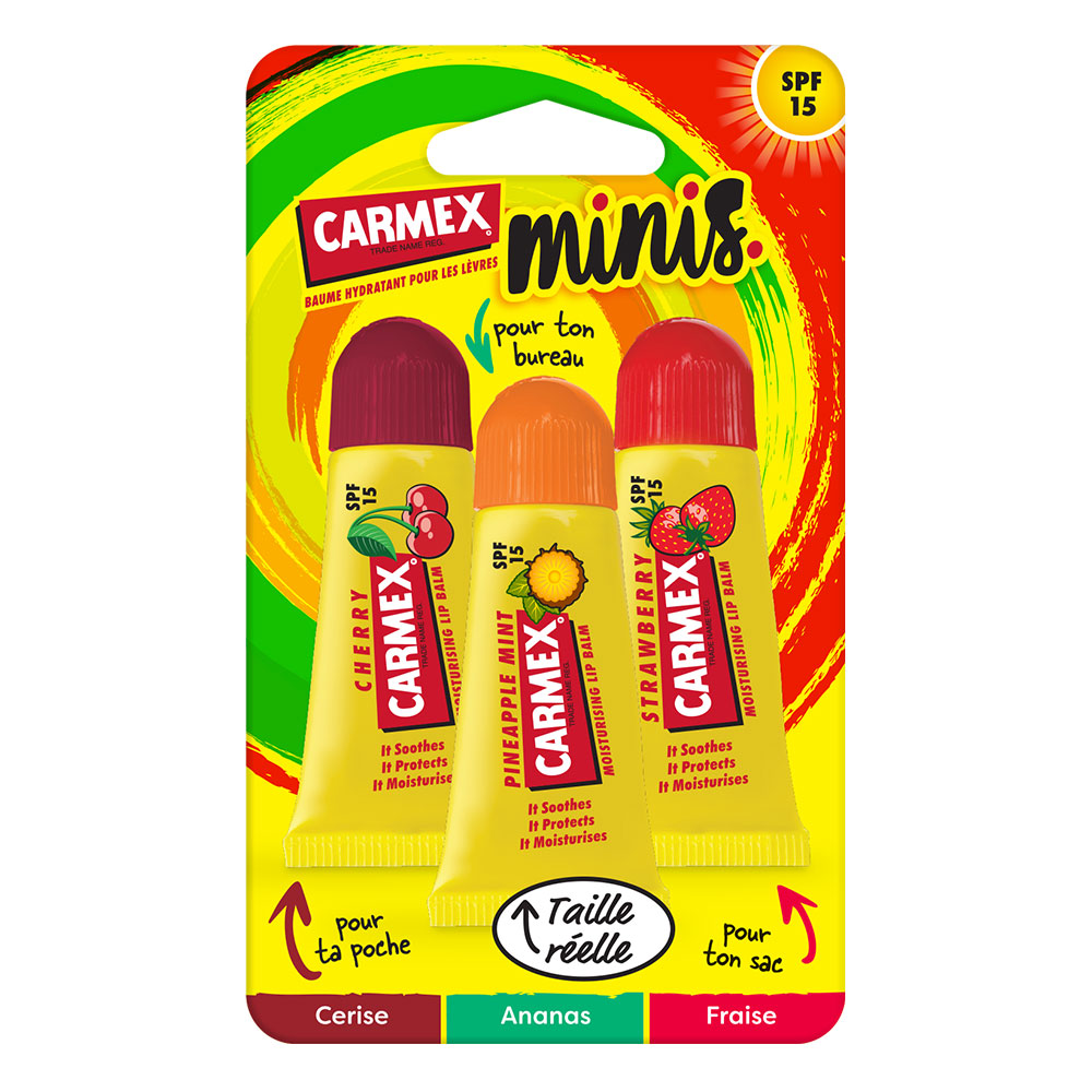 Carmex Bálsamo labial mini SPF15 3 x 5 g