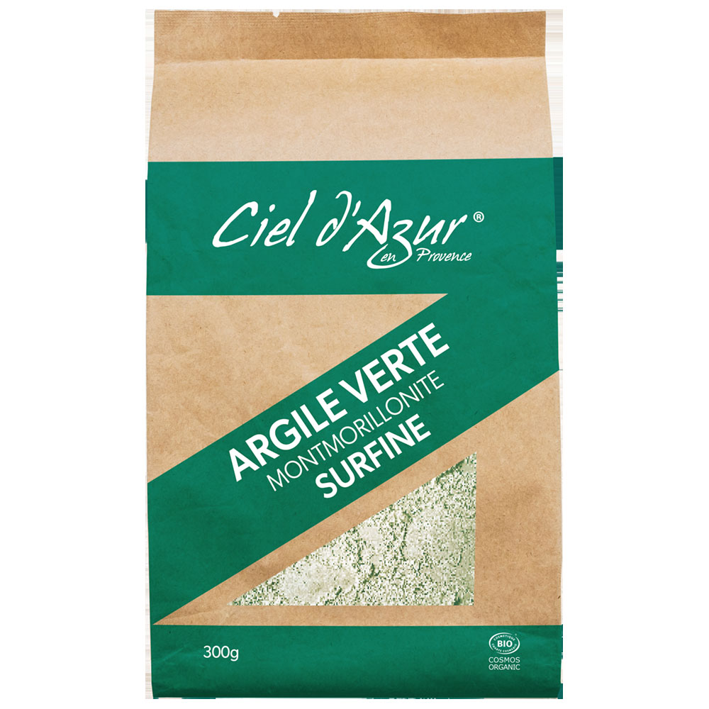 Ciel D'Azur en Provence Arcilla verde montmorillonita extra 300 g