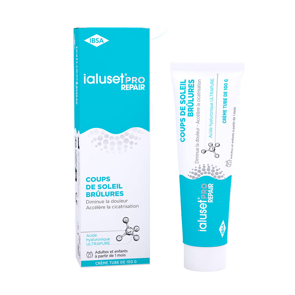 IBSA Ialuset Pro Repair Crema cicatrizante para sol y quemaduras 100 g