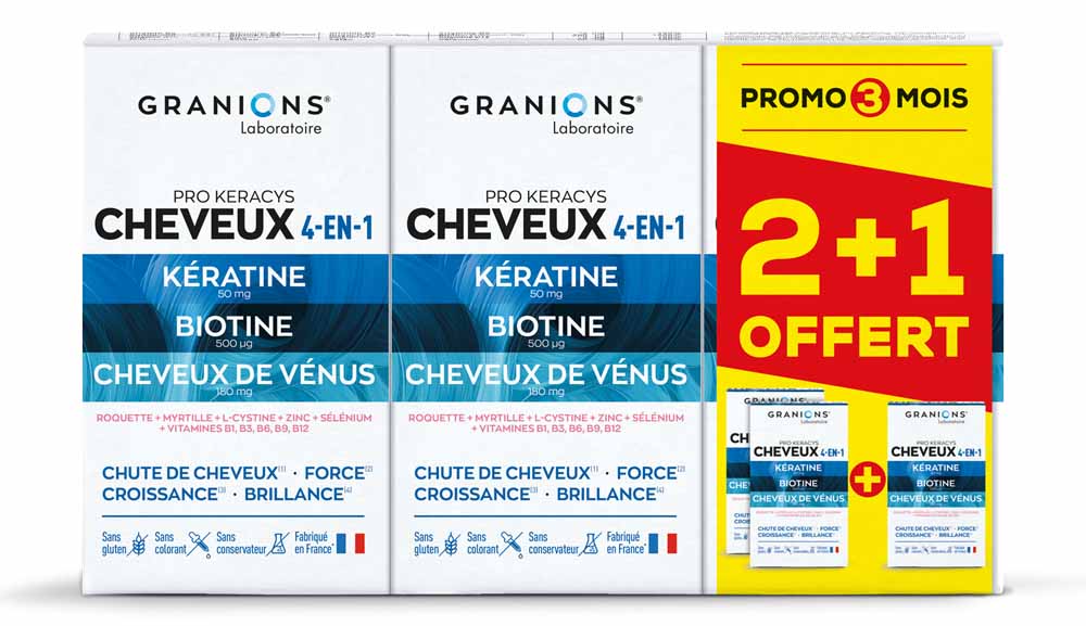 Granions Pro Keracys 4en1 Hair 3x90 comprimidos