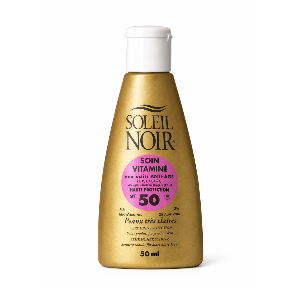 Soleil Noir Cuidado vitamínico antiedad SPF50 piel muy clara 50 ml
