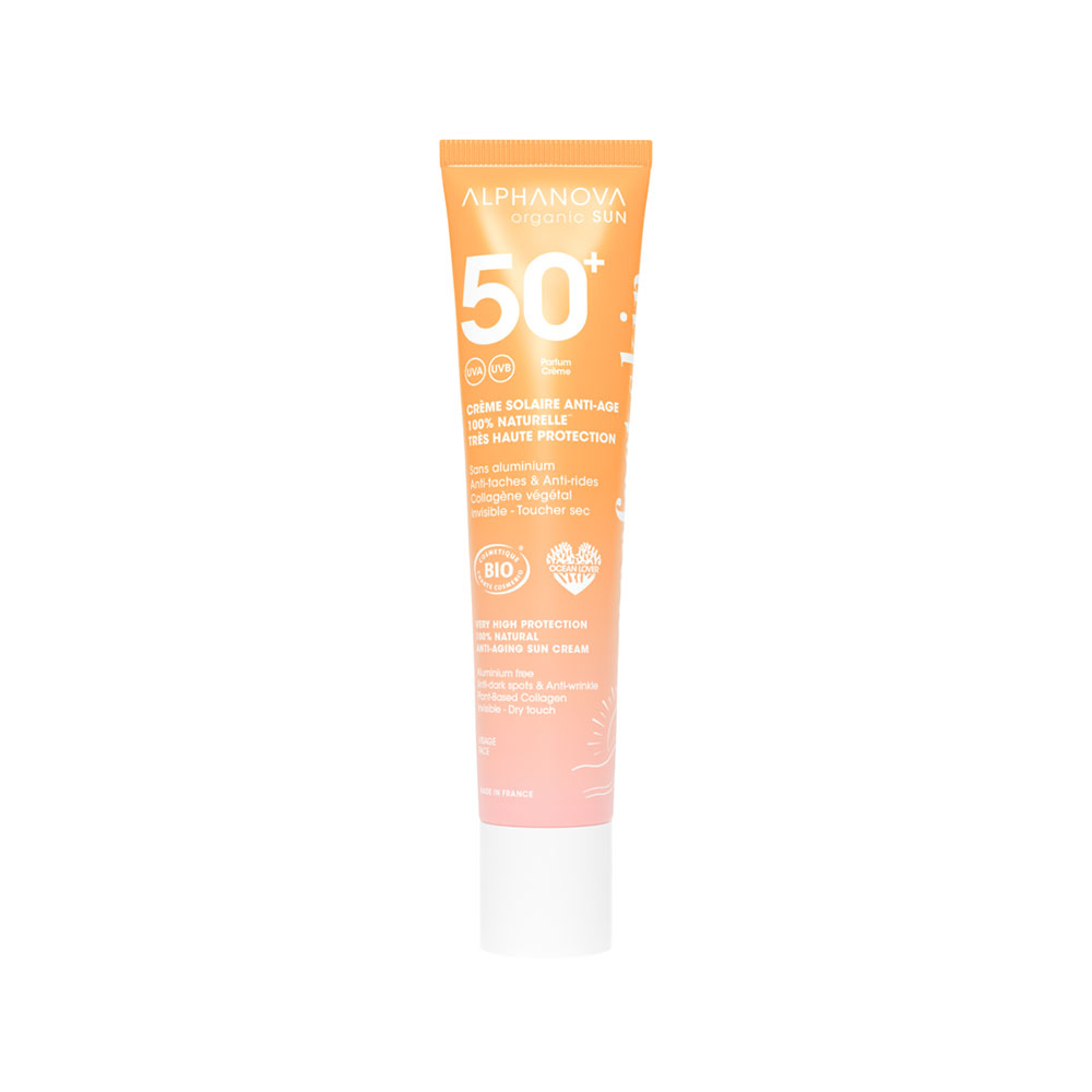 Alphanova Organic Sun Crema solar antiedad antioxidante SPF50+ 40 g