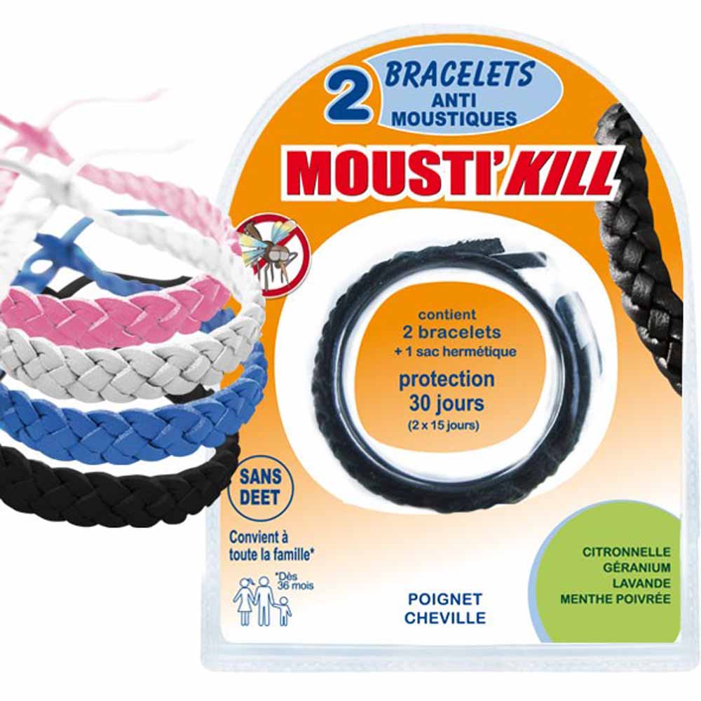 Mousti'Kill Pulseras repelentes antimosquitos