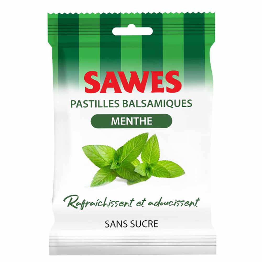 SAWES Caramelos de menta sin azúcar 50 g