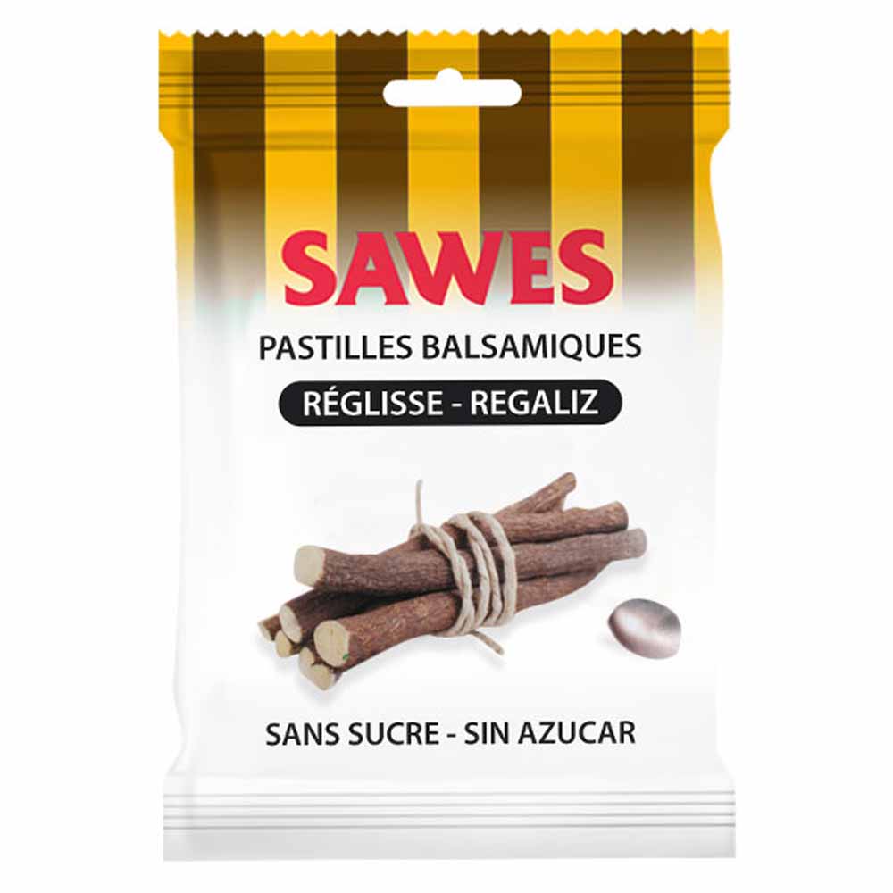 SAWES Caramelos de regaliz sin azúcar 50 g