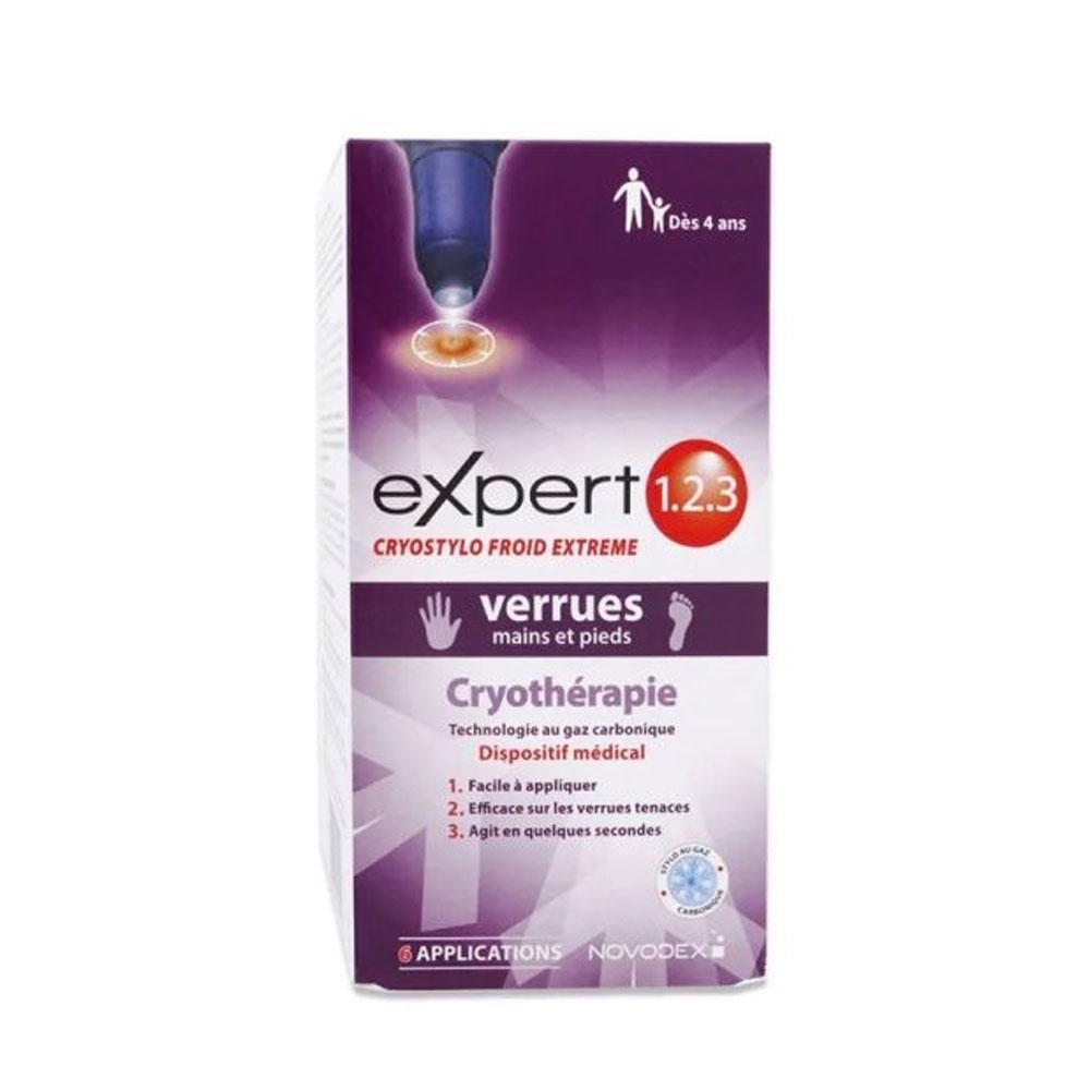 Novodex Expert 1.2.3 Cryostylo frío extremo verrugas manos y pies 14 ml