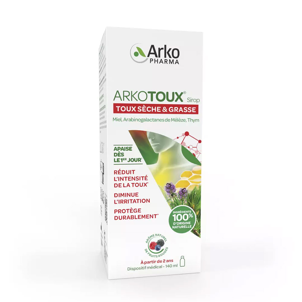 Arkopharma Arkotos Jarabe tos seca y grasa 140 ml