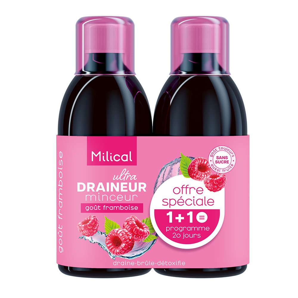 Milical Drenaje adelgazante ultra programa de 20 días 2 x 500 ml